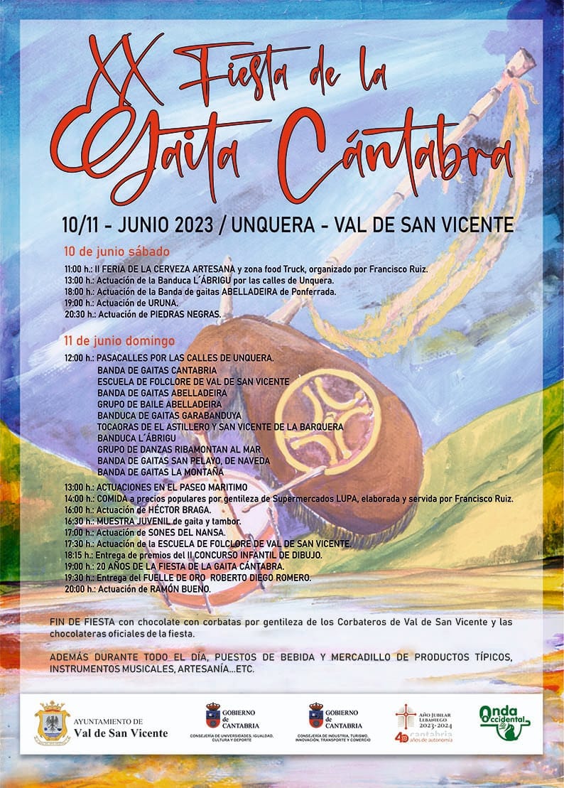 cartel fiesta de la gaita