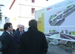 El Consejero de Industria del Gobierno de Cantabria visitó las obras de la estación de Unquera