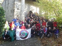 Visita del grupo de montaña de UGT a la torre de Estrada