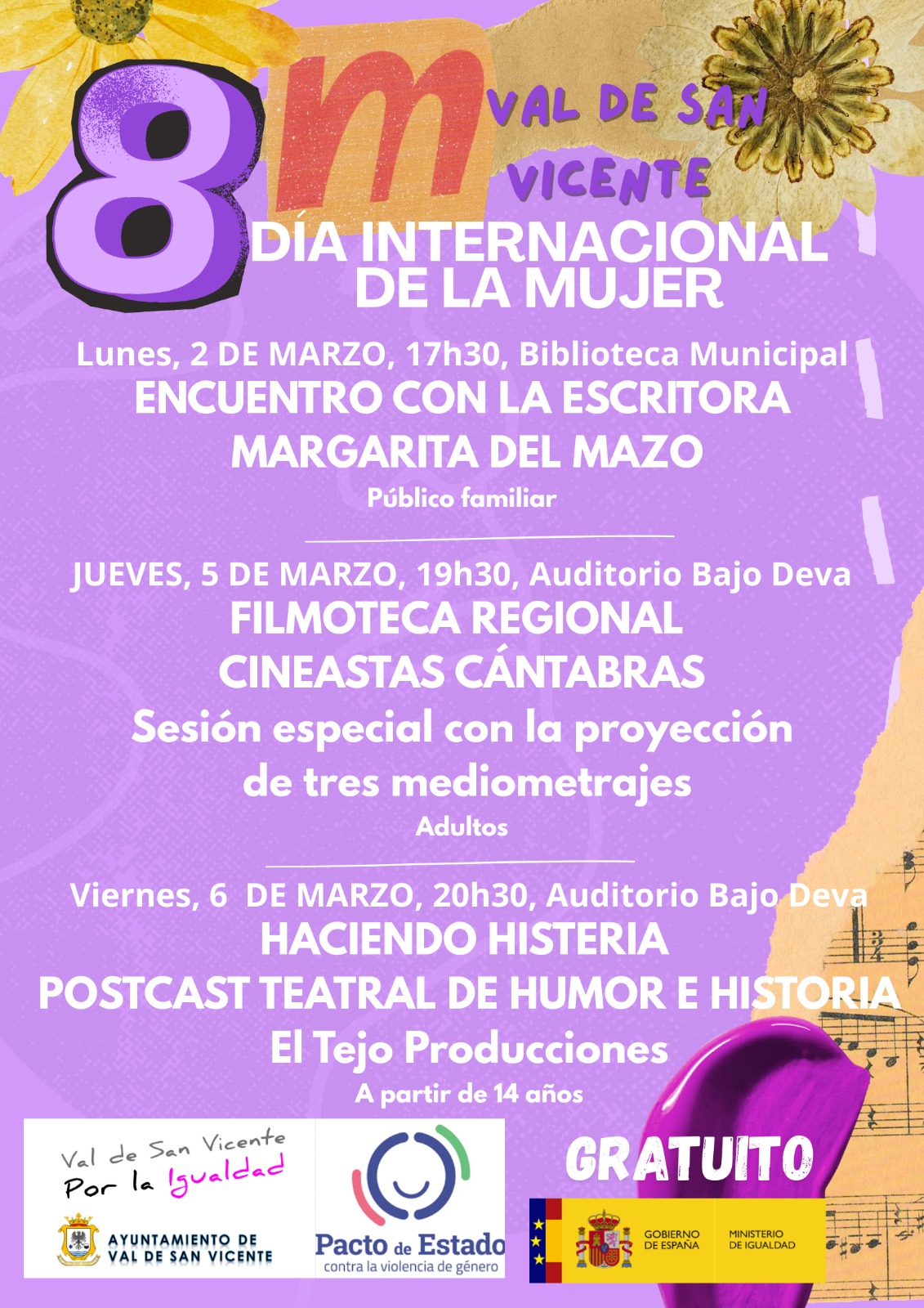 8M en Val de San Vicente. Día internacional de la Mujer